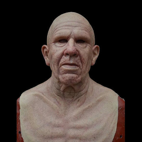 Maschera in silicone iper realistica da anziano