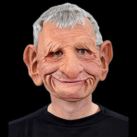 Maschera in silicone iper realistica da anziano
