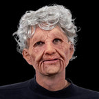 Maschera in silicone iper realistica da anziano