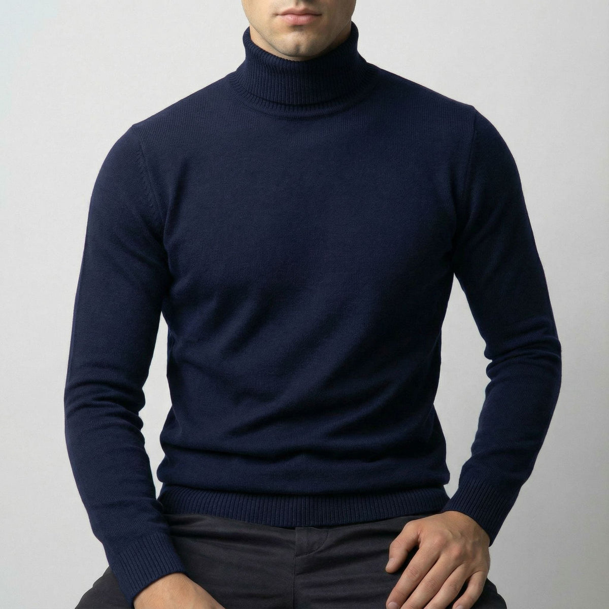 Maglione dolcevita alpino da uomo