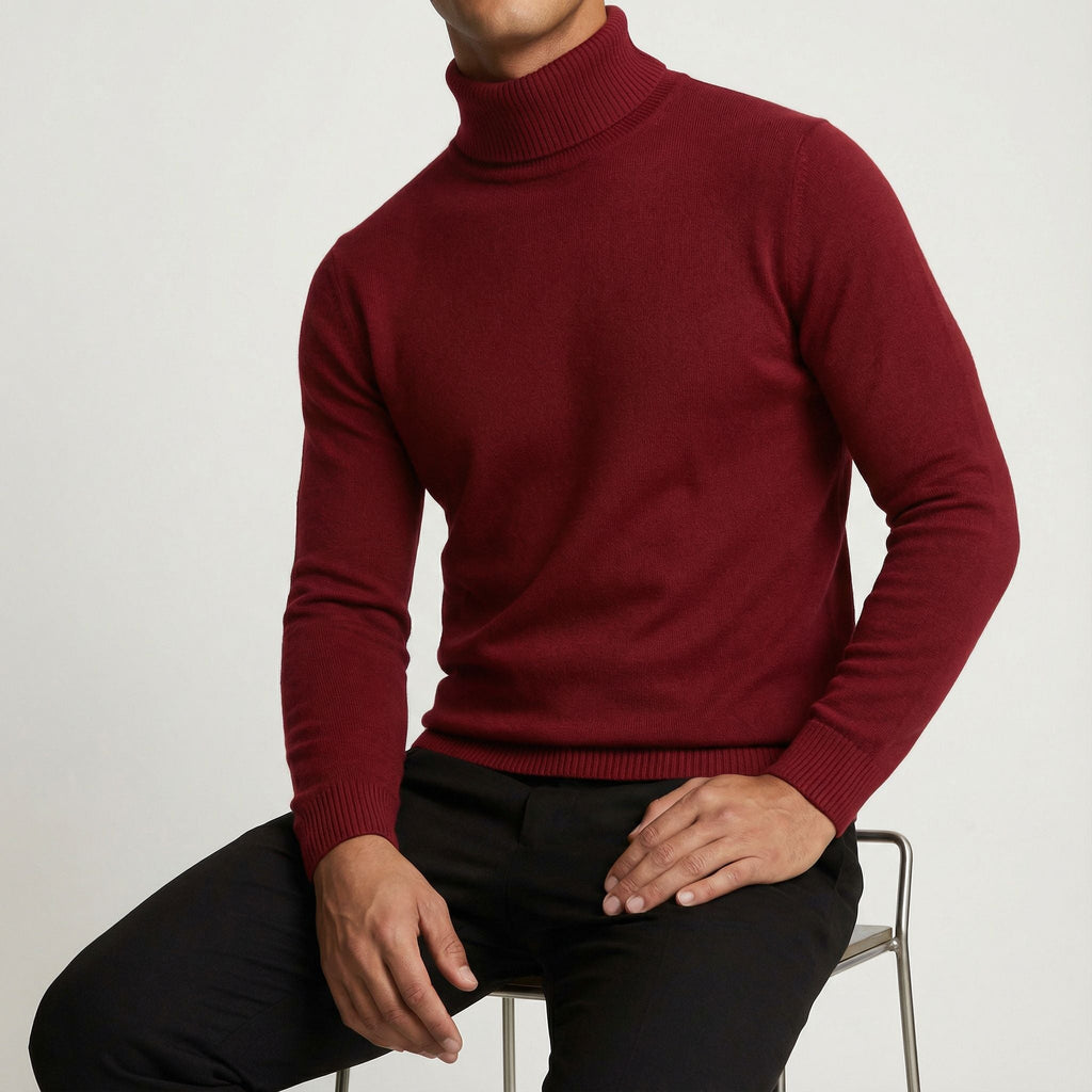 Maglione dolcevita alpino da uomo