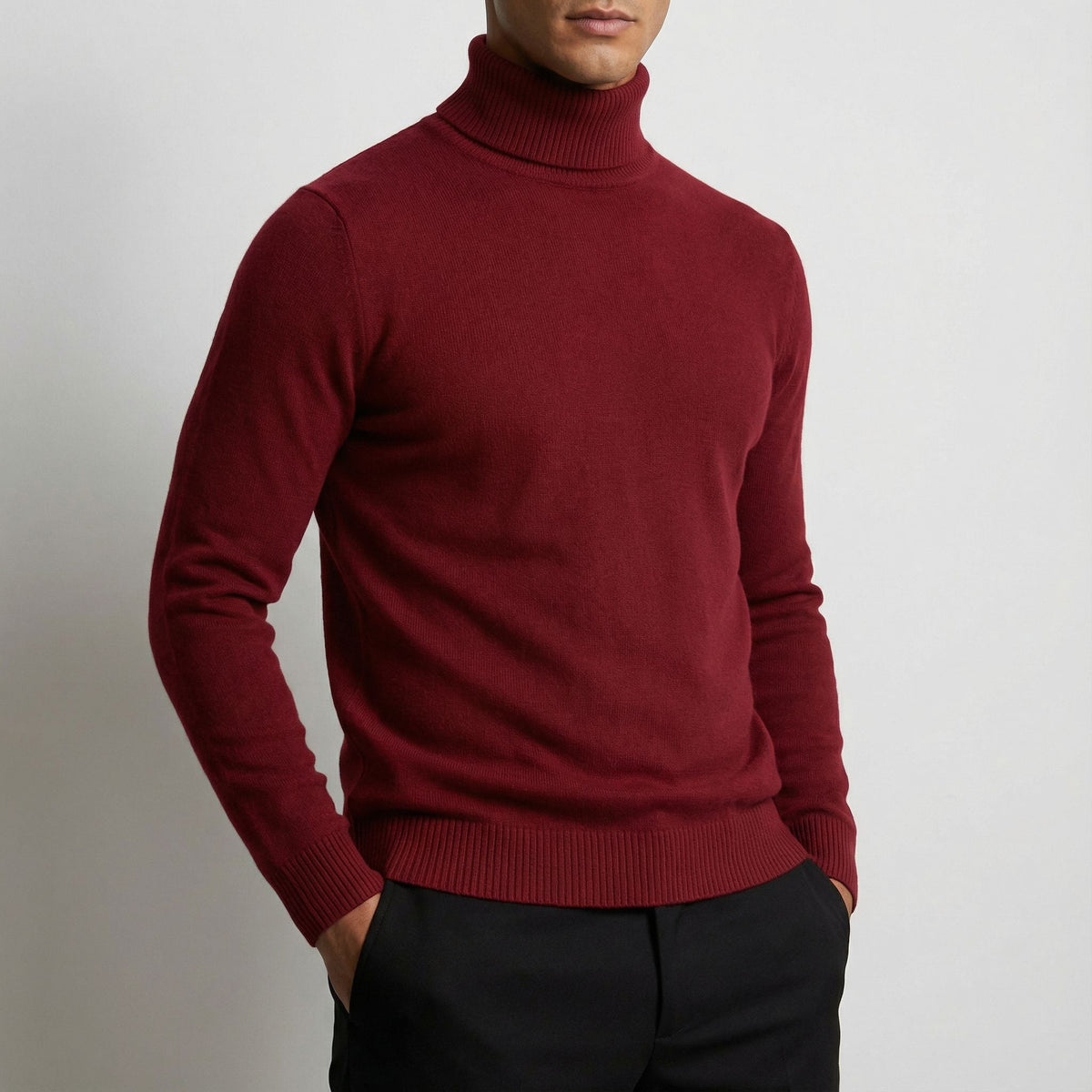 Maglione dolcevita alpino da uomo
