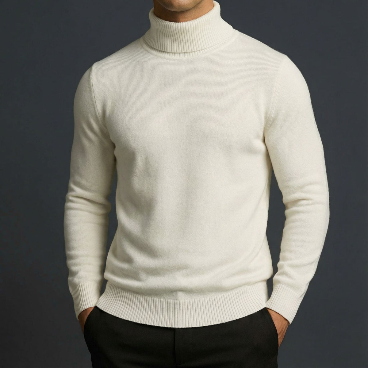 Maglione dolcevita alpino da uomo