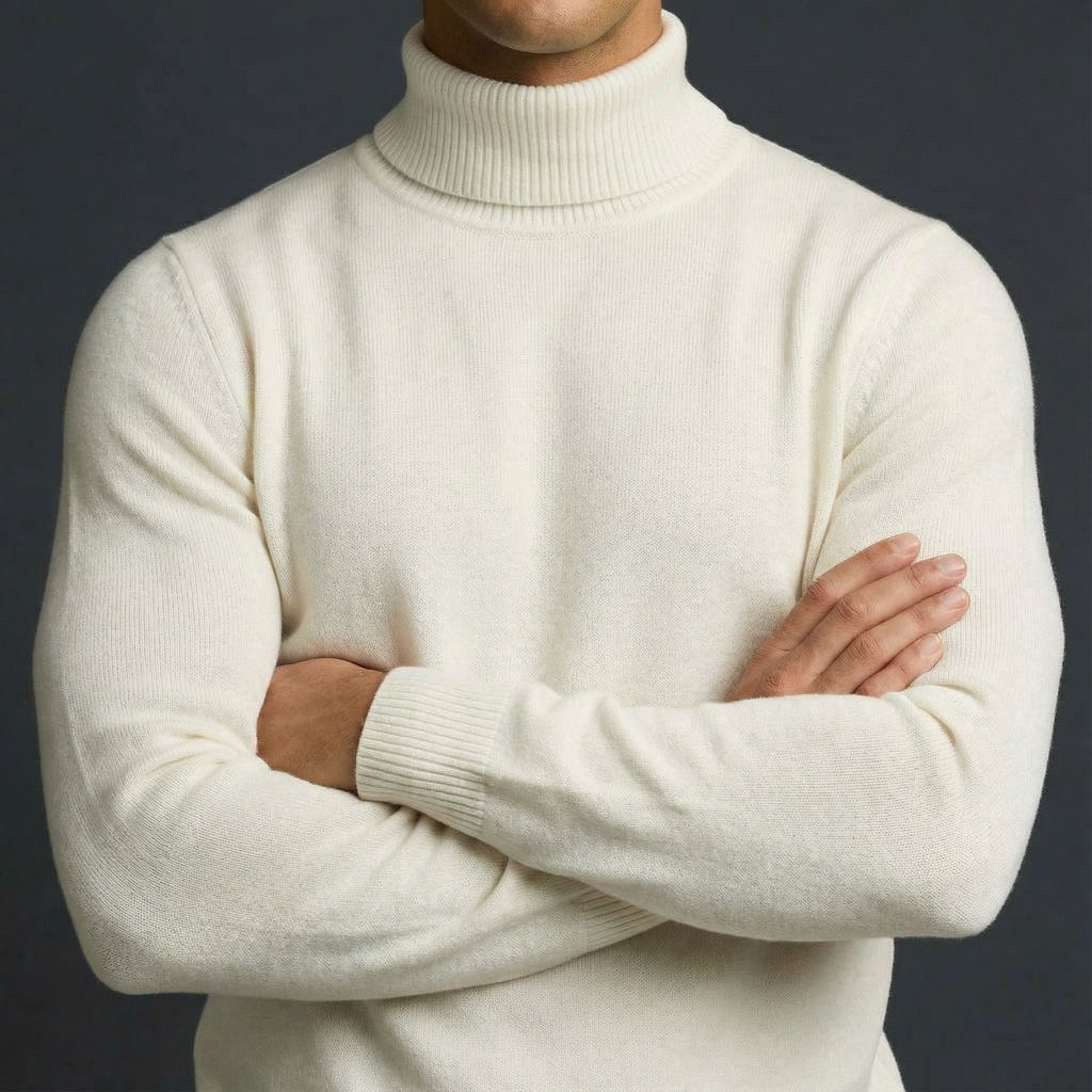 Maglione dolcevita alpino da uomo