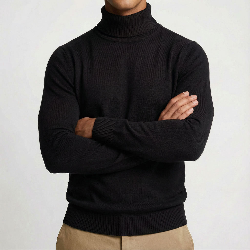 Maglione dolcevita alpino da uomo