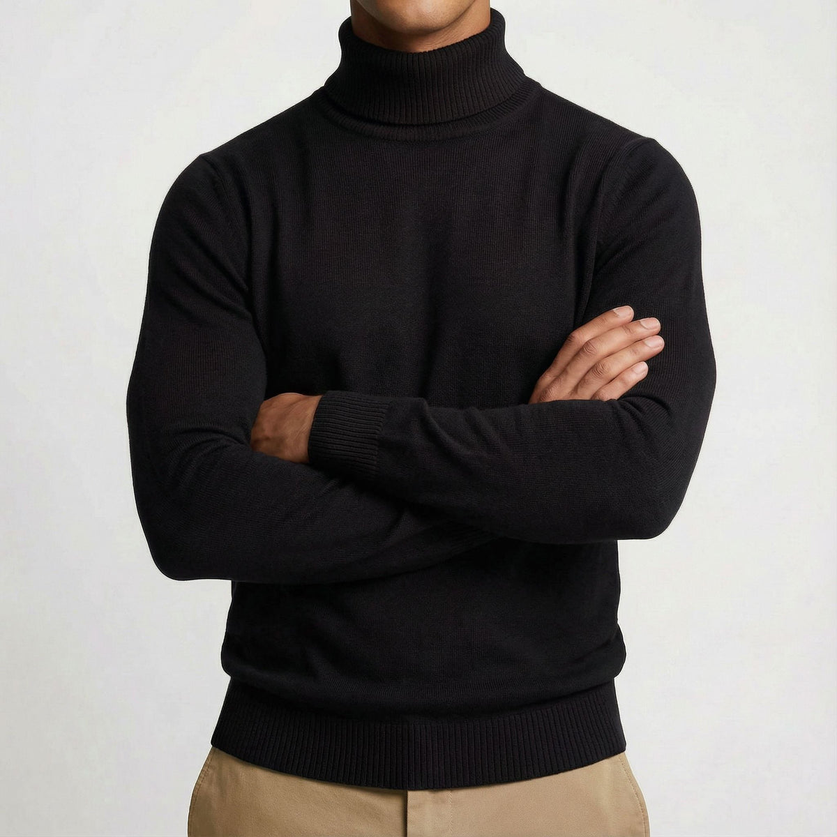 Maglione dolcevita alpino da uomo