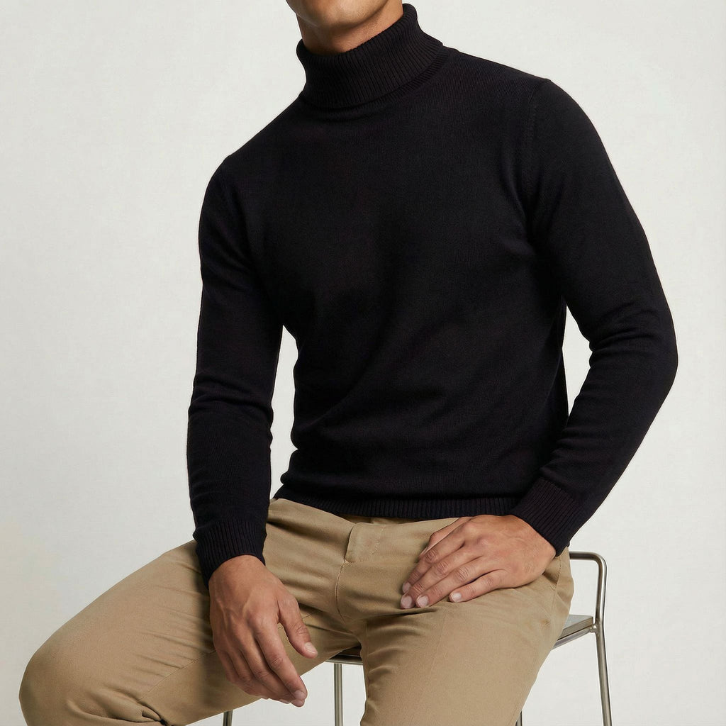 Maglione dolcevita alpino da uomo