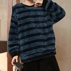 Maglione a righe da uomo: stile disinvolto e vestibilità comoda e confortevole