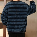 Maglione a righe da uomo: stile disinvolto e vestibilità comoda e confortevole