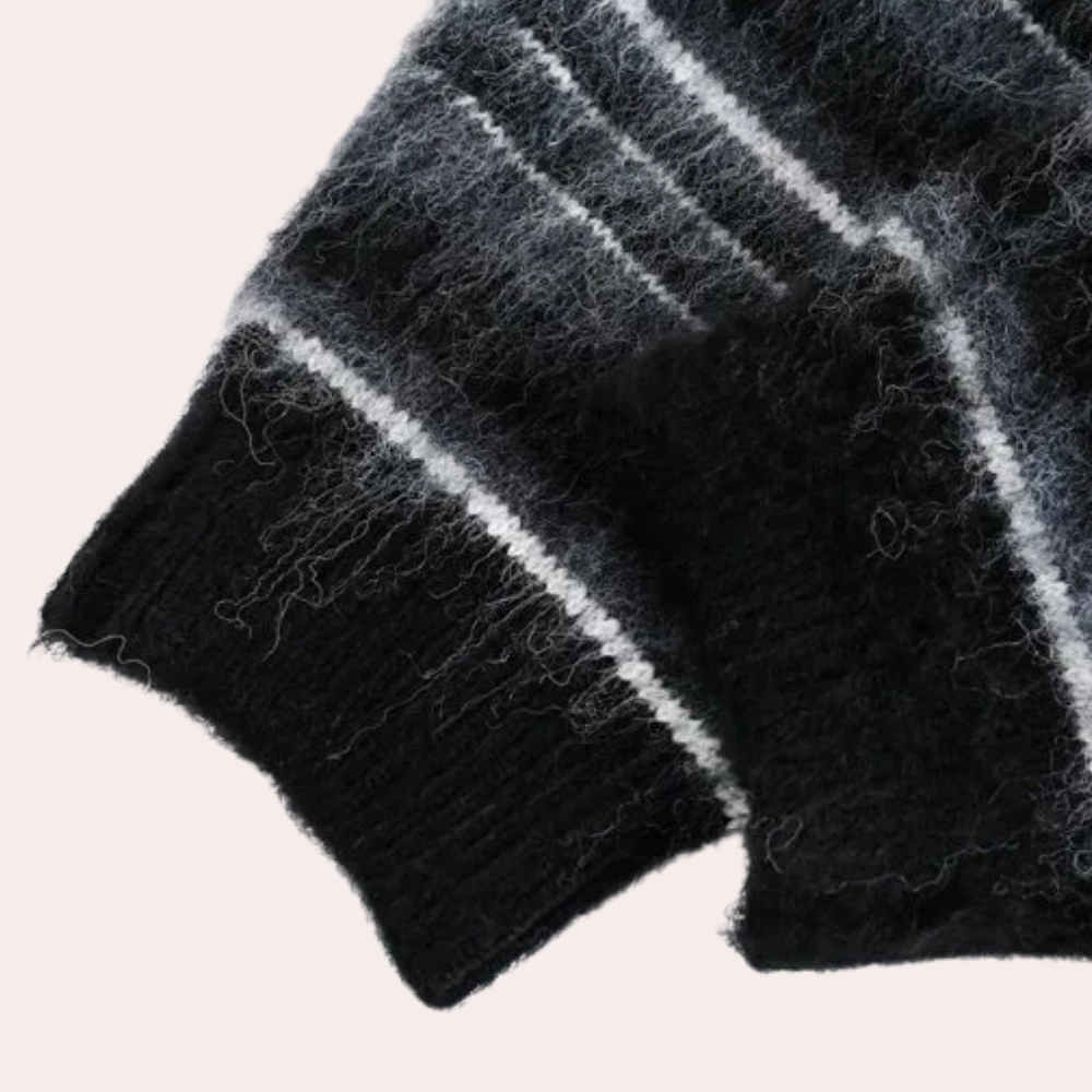 Maglione a righe da uomo: stile disinvolto e vestibilità comoda e confortevole