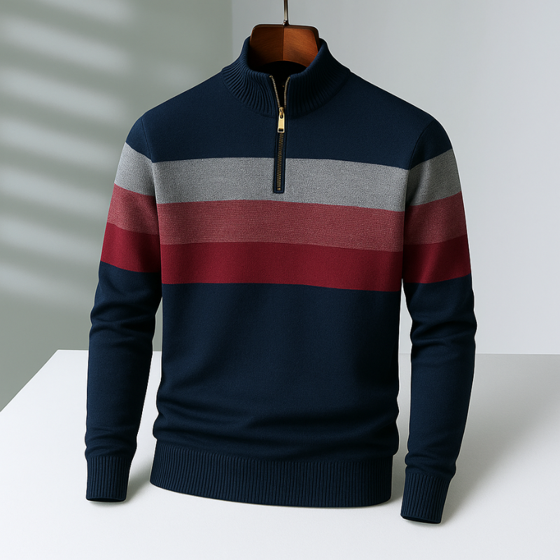 Pullover Bradford da uomo con cerniera a un quarto | Stile e calore senza sforzo