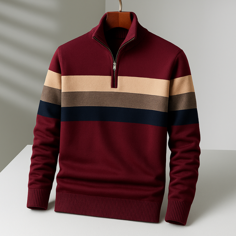 Pullover Bradford da uomo con cerniera a un quarto | Stile e calore senza sforzo