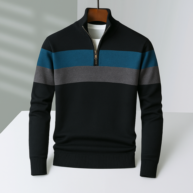 Pullover Bradford da uomo con cerniera a un quarto | Stile e calore senza sforzo
