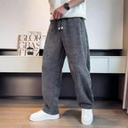 Pantaloni da uomo in maglia affusolata spazzolata