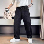 Pantaloni da uomo in maglia affusolata spazzolata