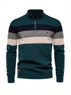 Maglione casual con mezza zip da uomo | Comfort e stile