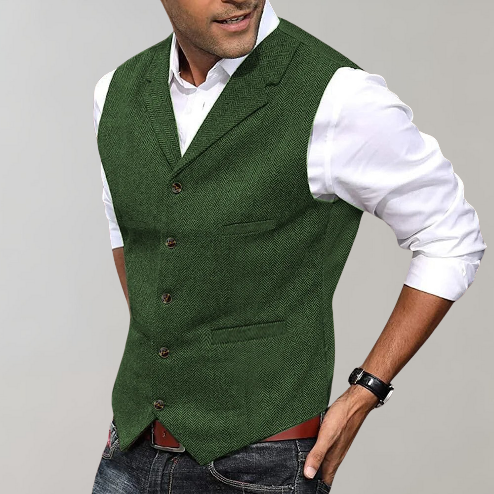 Gilet casual lavorato a maglia da uomo: cardigan elegante e versatile