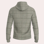 Felpa con cappuccio da uomo con motivo a quadri | Comfort e stile versatile