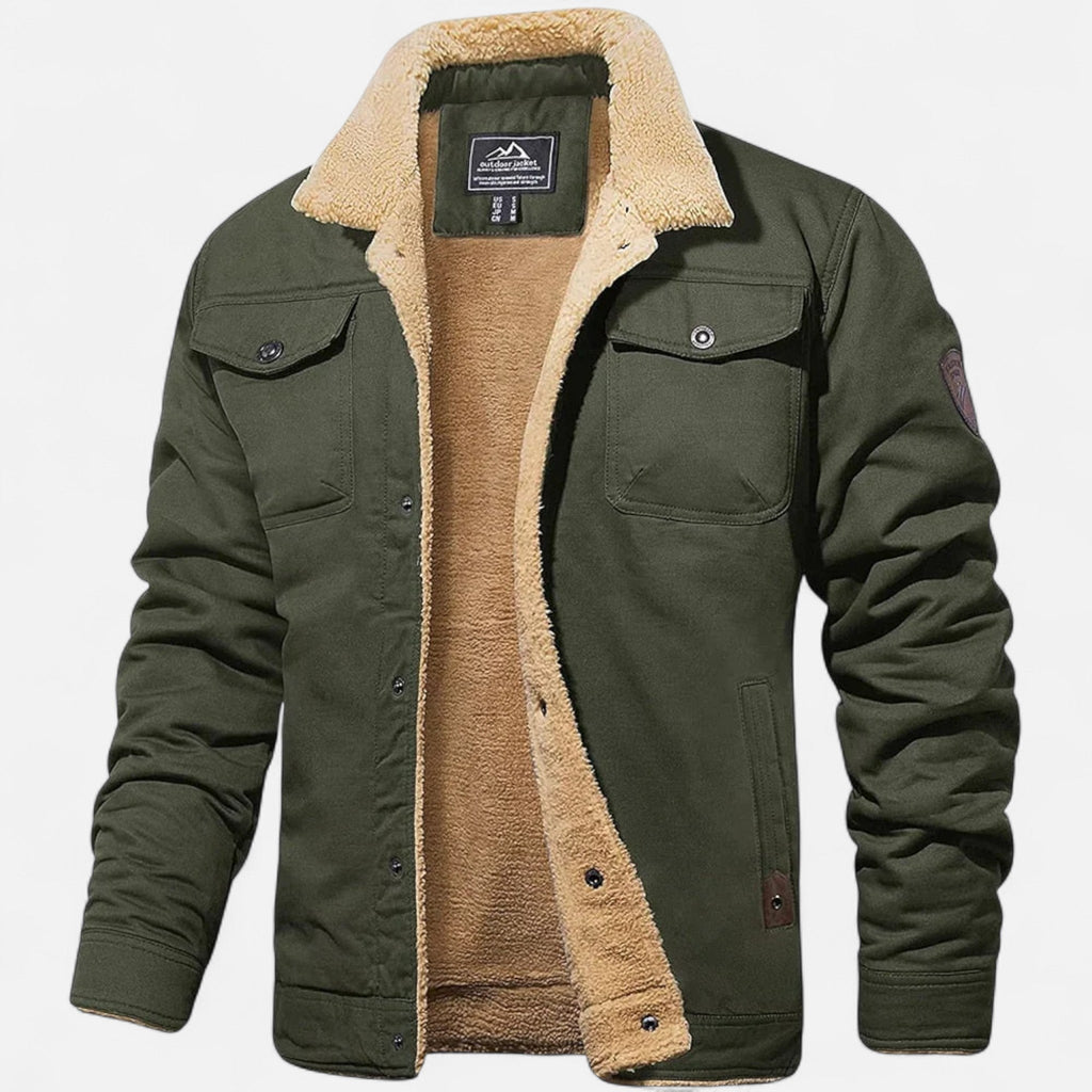 Giubbotto bomber classico da aviatore da uomo per l'inverno