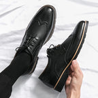 Scarpe eleganti brogue classiche in pelle da uomo