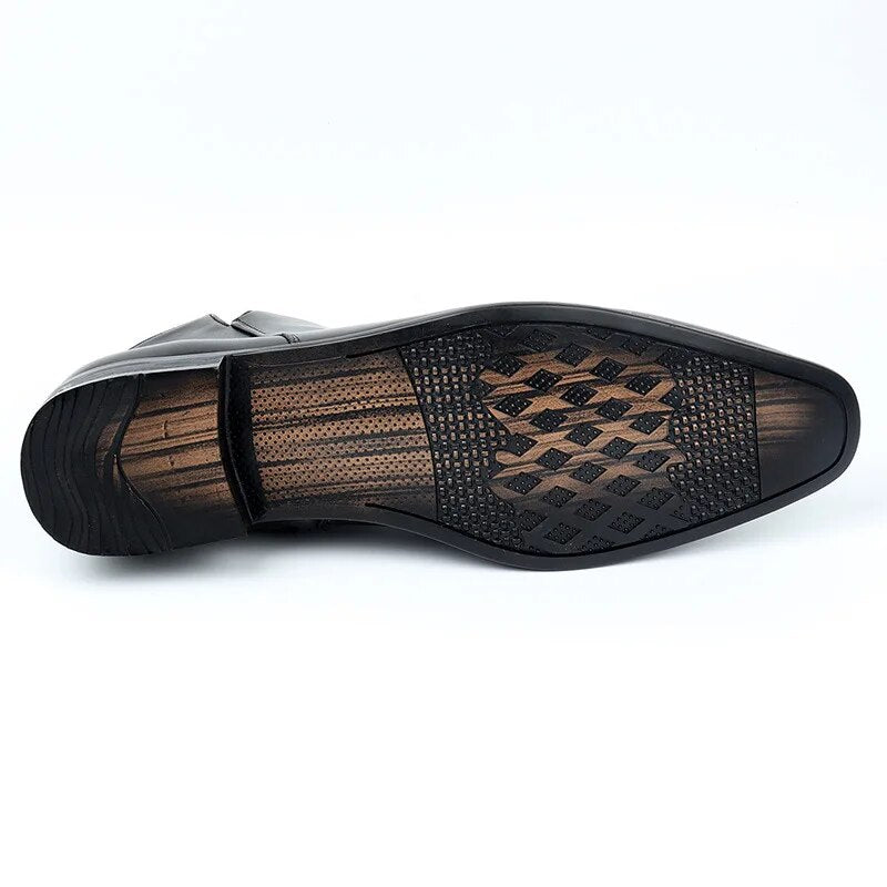 Comodi stivali Chelsea classici a punta da uomo