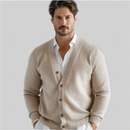 Cardigan classico da uomo con bottoni per uno stile versatile