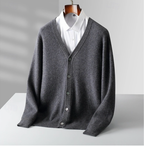 Cardigan classico da uomo con bottoni per uno stile versatile