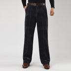 Pantaloni classici da uomo in velluto a coste per il comfort quotidiano