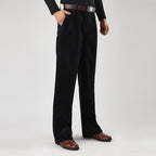 Pantaloni classici da uomo in velluto a coste per il comfort quotidiano