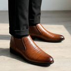 Stivaletti Chelsea classici in pelle da uomo