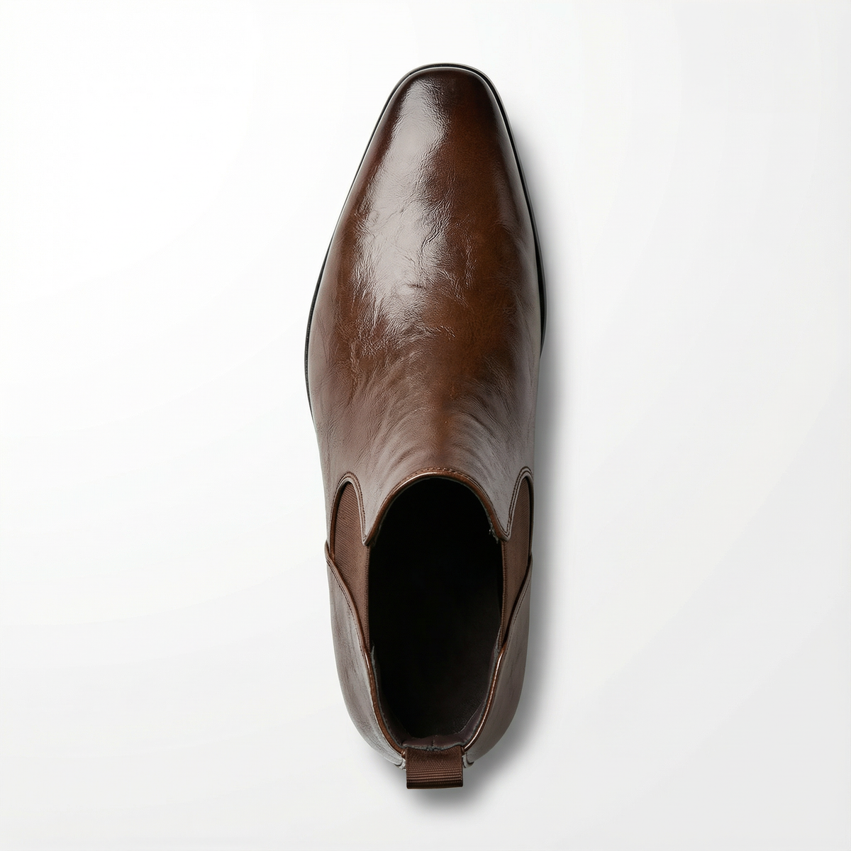 Stivaletti Chelsea da uomo in pelle pieno fiore | Stile classico slip-on