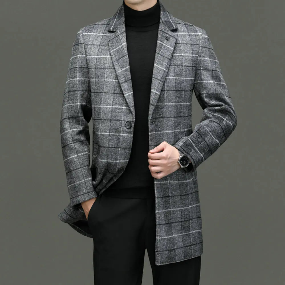 Cappotto scozzese classico da uomo | Capispalla dalla vestibilità sartoriale
