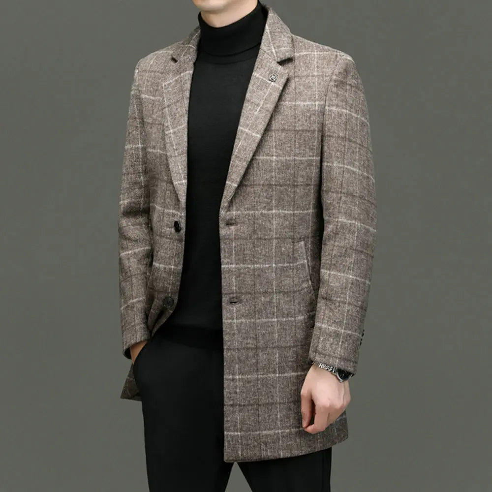 Cappotto scozzese classico da uomo | Capispalla dalla vestibilità sartoriale