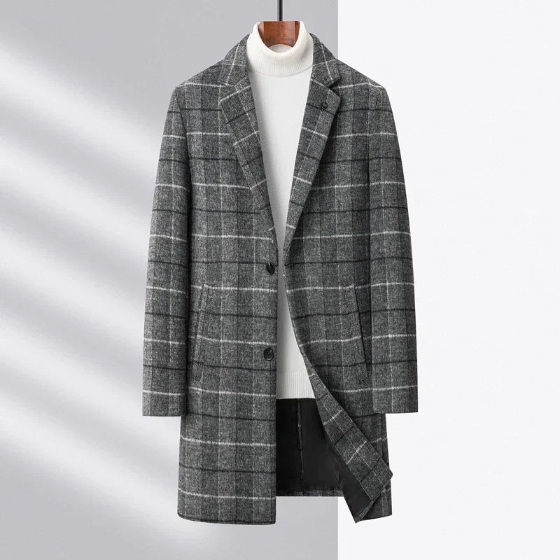 Cappotto scozzese classico da uomo | Capispalla dalla vestibilità sartoriale