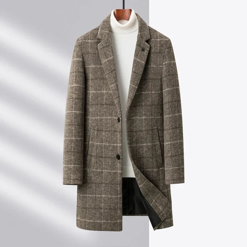 Cappotto scozzese classico da uomo | Capispalla dalla vestibilità sartoriale