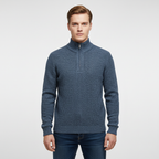 Maglione pullover classico con mezza zip da uomo