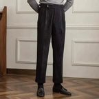 Pantaloni classici da uomo in velluto a coste con vita regolabile