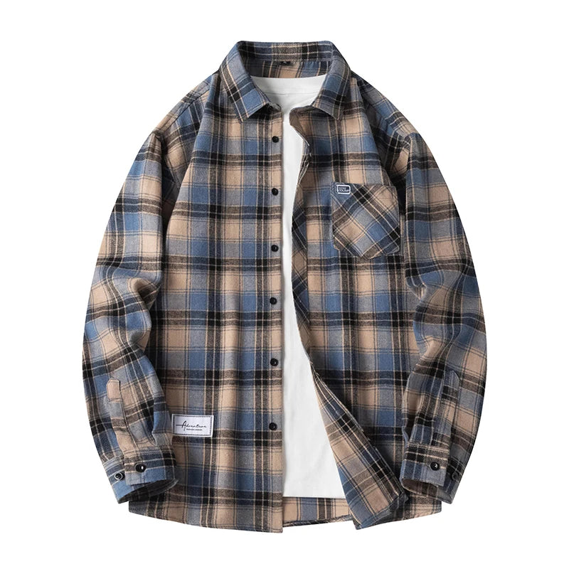 Camicia classica in flanella scozzese da uomo | Stile e comfort senza tempo