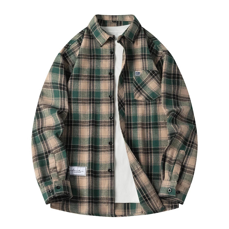 Camicia classica in flanella scozzese da uomo | Stile e comfort senza tempo