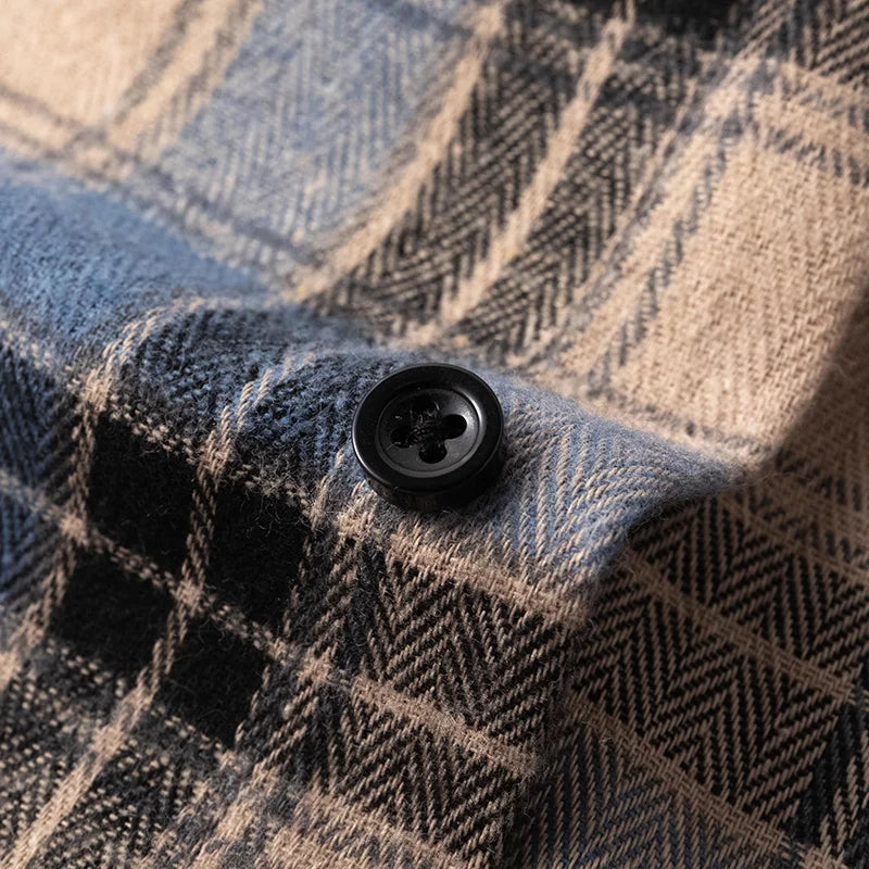 Camicia classica in flanella scozzese da uomo | Stile e comfort senza tempo