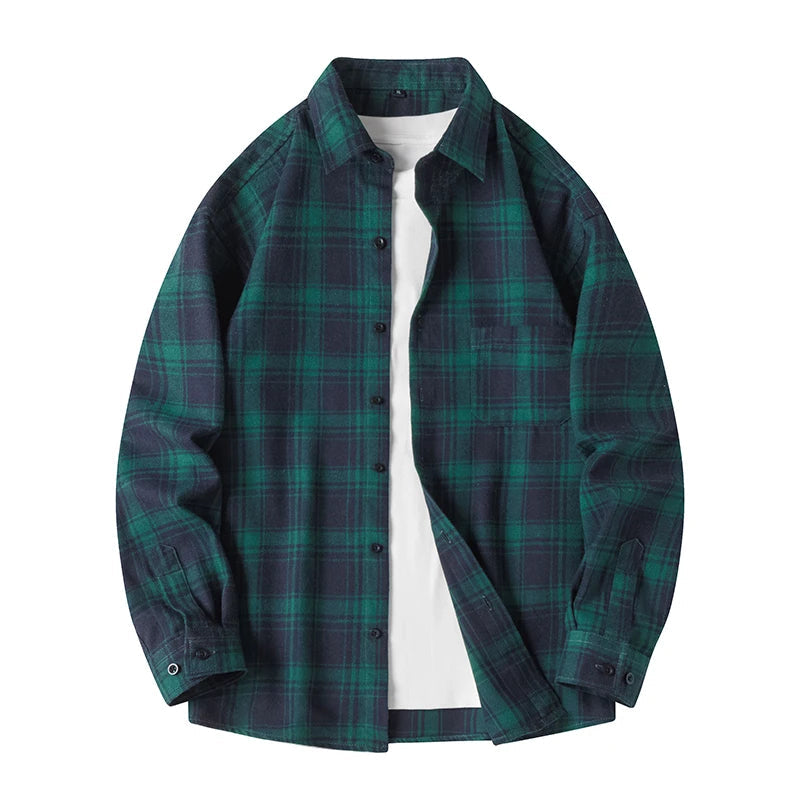 Camicia classica in flanella scozzese da uomo | Stile e comfort senza tempo