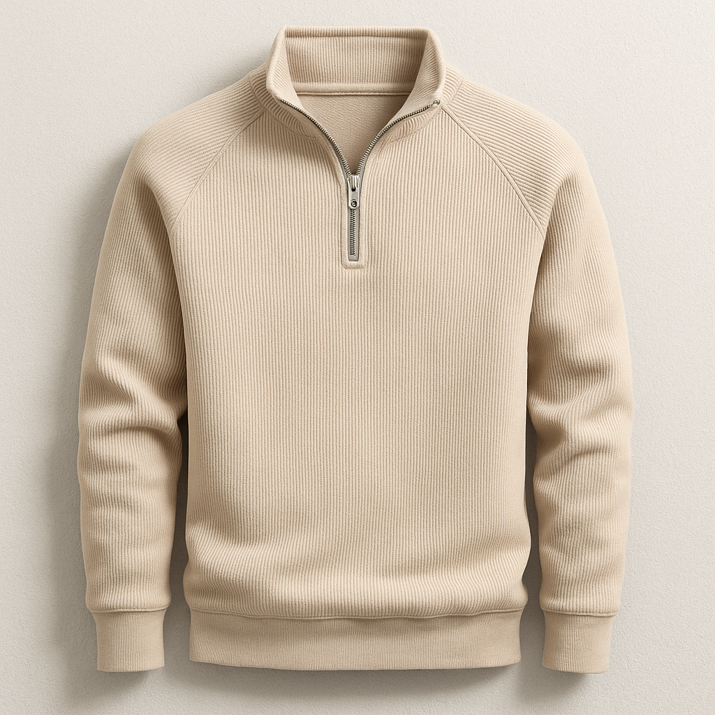 Pullover classico da uomo con cerniera a un quarto | Stile e comfort senza sforzo