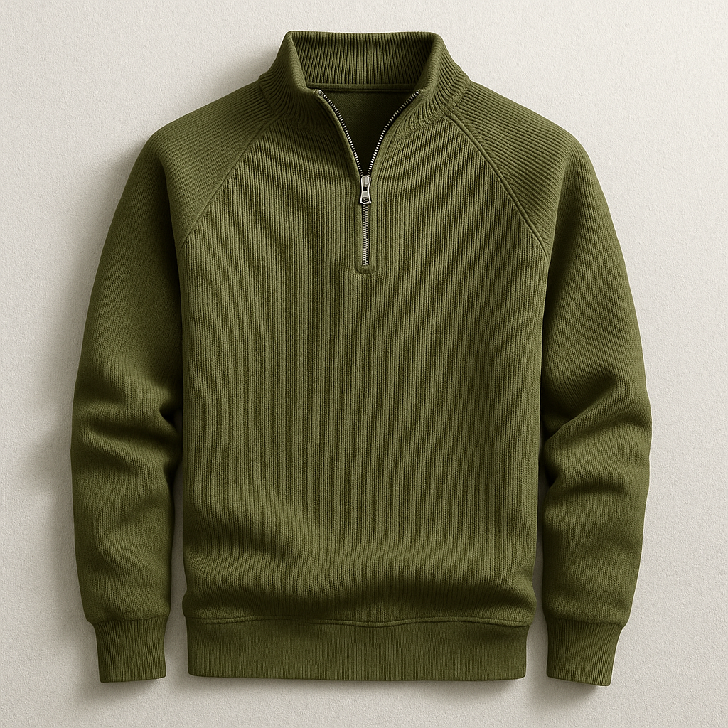 Pullover classico da uomo con cerniera a un quarto | Stile e comfort senza sforzo