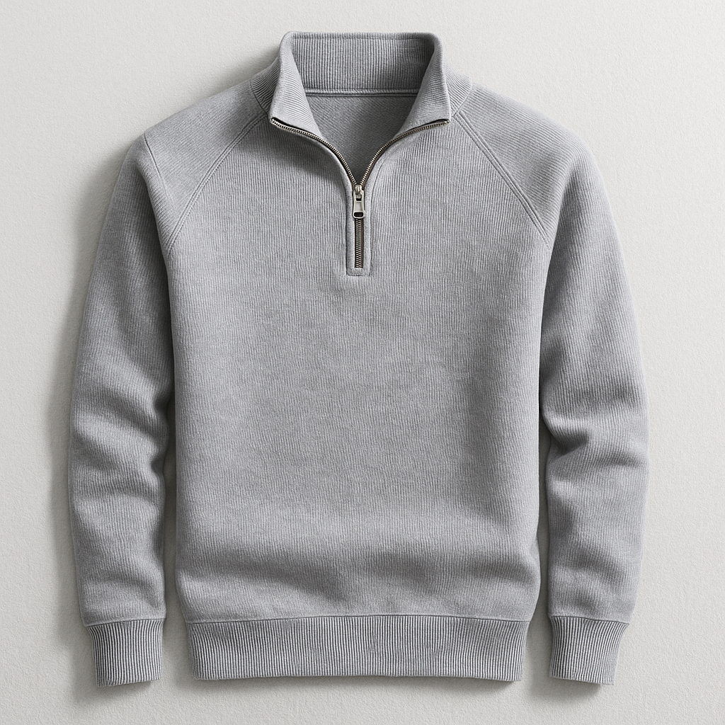 Pullover classico da uomo con cerniera a un quarto | Stile e comfort senza sforzo