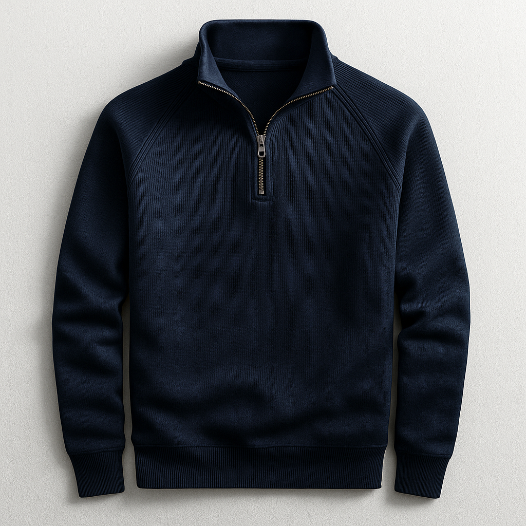 Pullover classico da uomo con cerniera a un quarto | Stile e comfort senza sforzo
