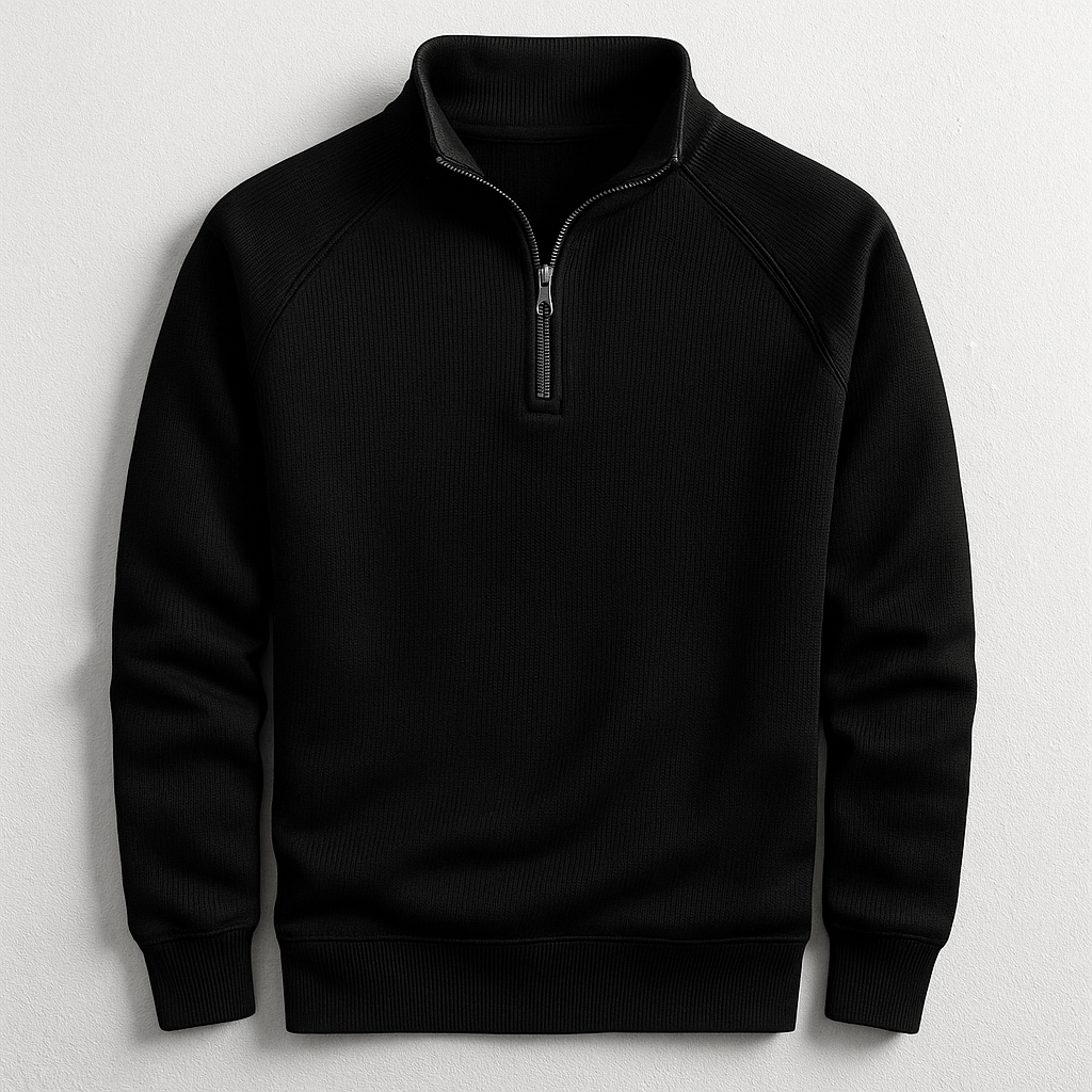 Pullover classico da uomo con cerniera a un quarto | Stile e comfort senza sforzo