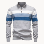Maglione classico da uomo con zip a un quarto - Stile disinvolto