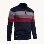Maglione classico da uomo con zip a un quarto - Stile disinvolto