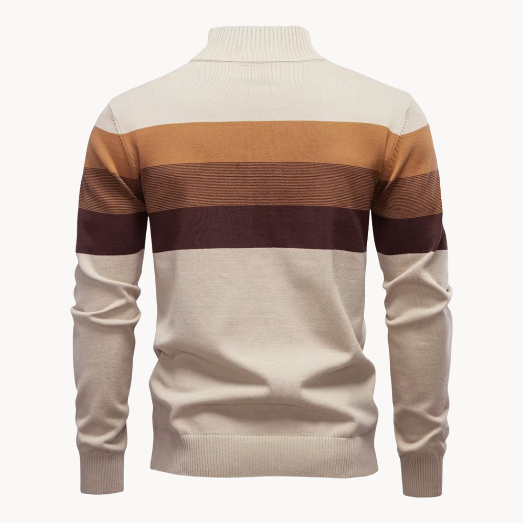 Maglione classico da uomo con zip a un quarto - Stile disinvolto