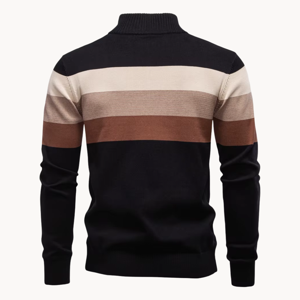 Maglione classico da uomo con zip a un quarto - Stile disinvolto